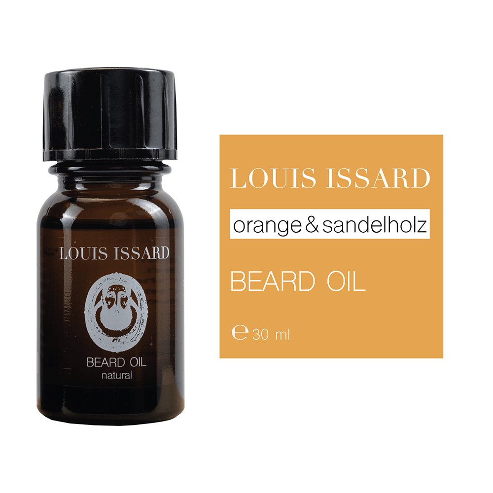 Orange, Sandelholz, Natürliches Bartöl, 30ml - Louis Issard