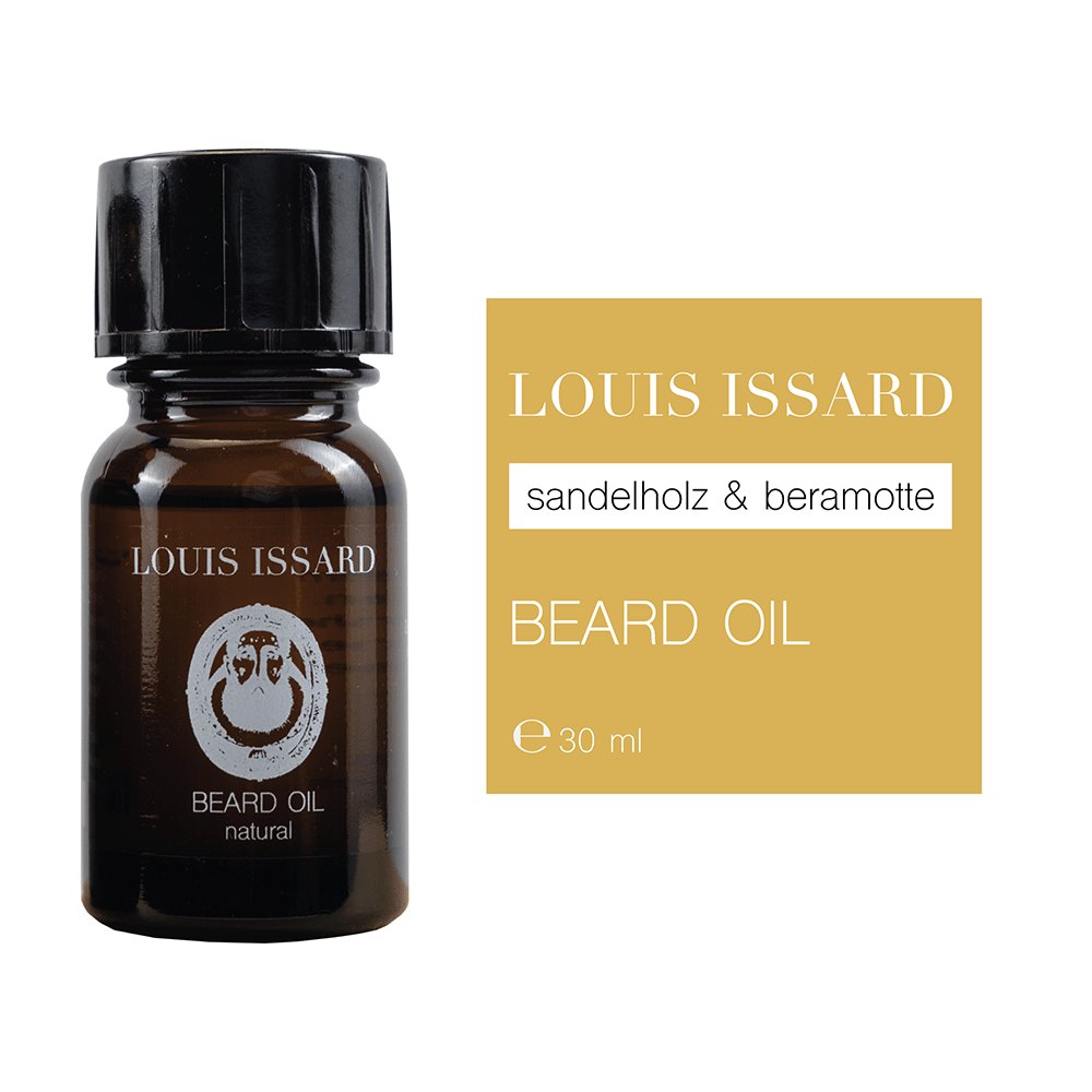 Sandelholz, Bergamotte, Natürliches Bartöl, 30ml - Louis Issard