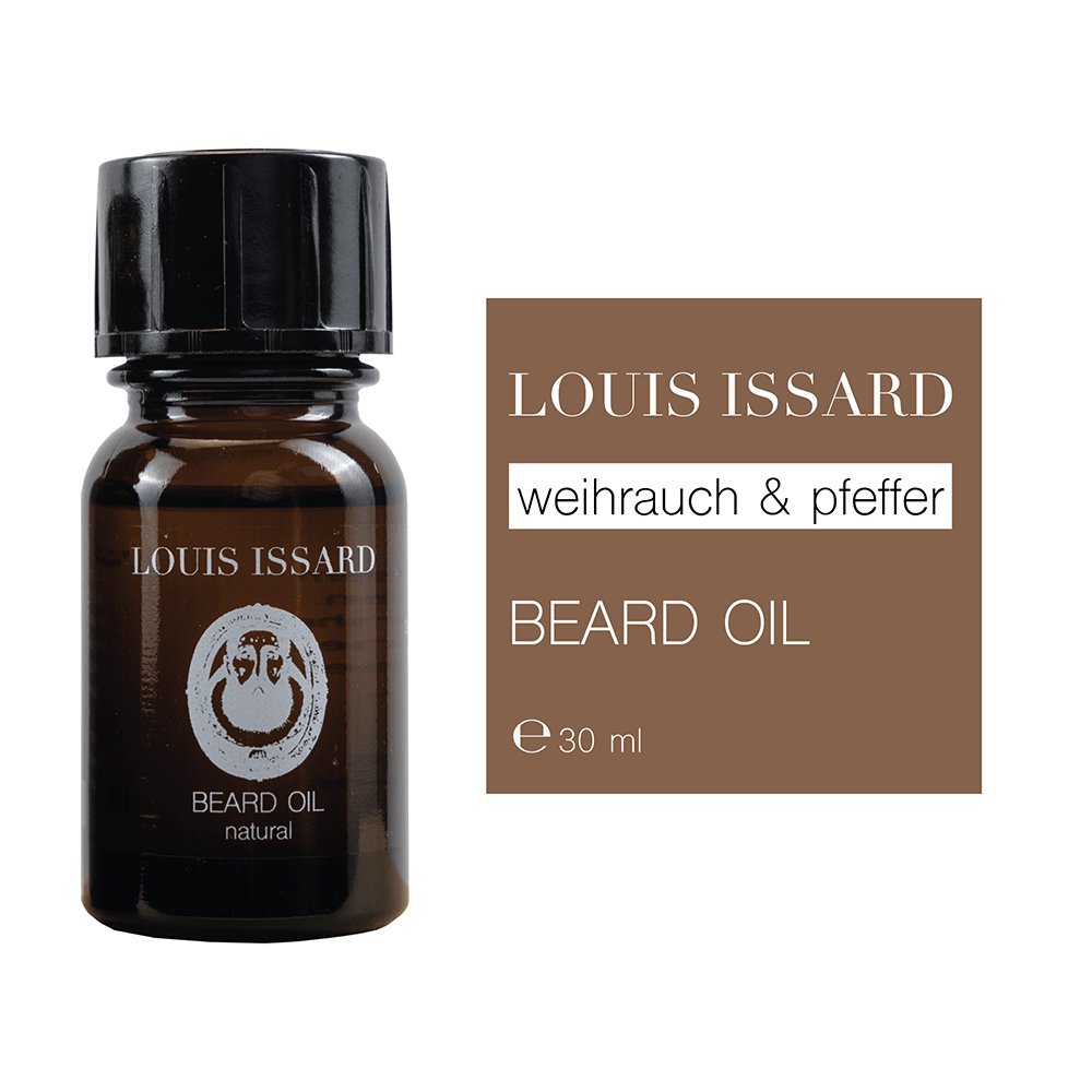 Weihrauch, Pfeffer, Natürliches Bartöl, 30ml - Louis Issard