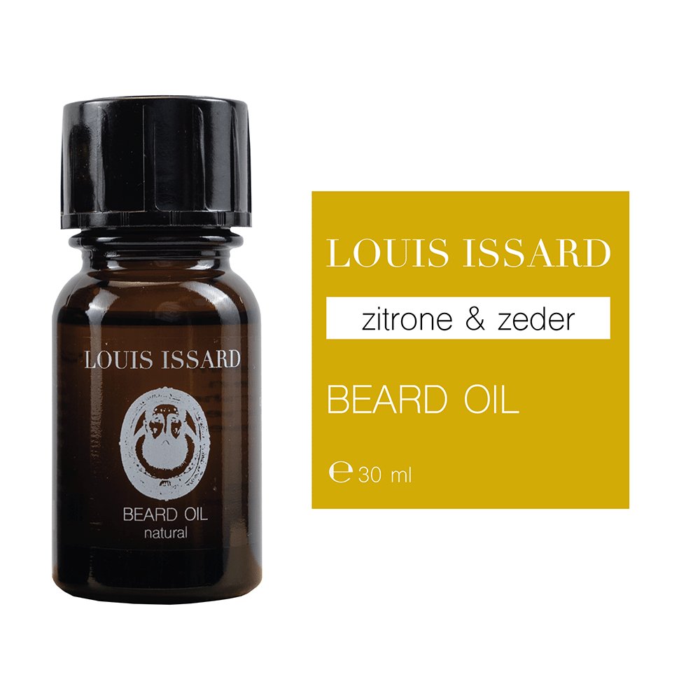 Zitrone, Zeder, Natürliches Bartöl, 30ml - Louis Issard